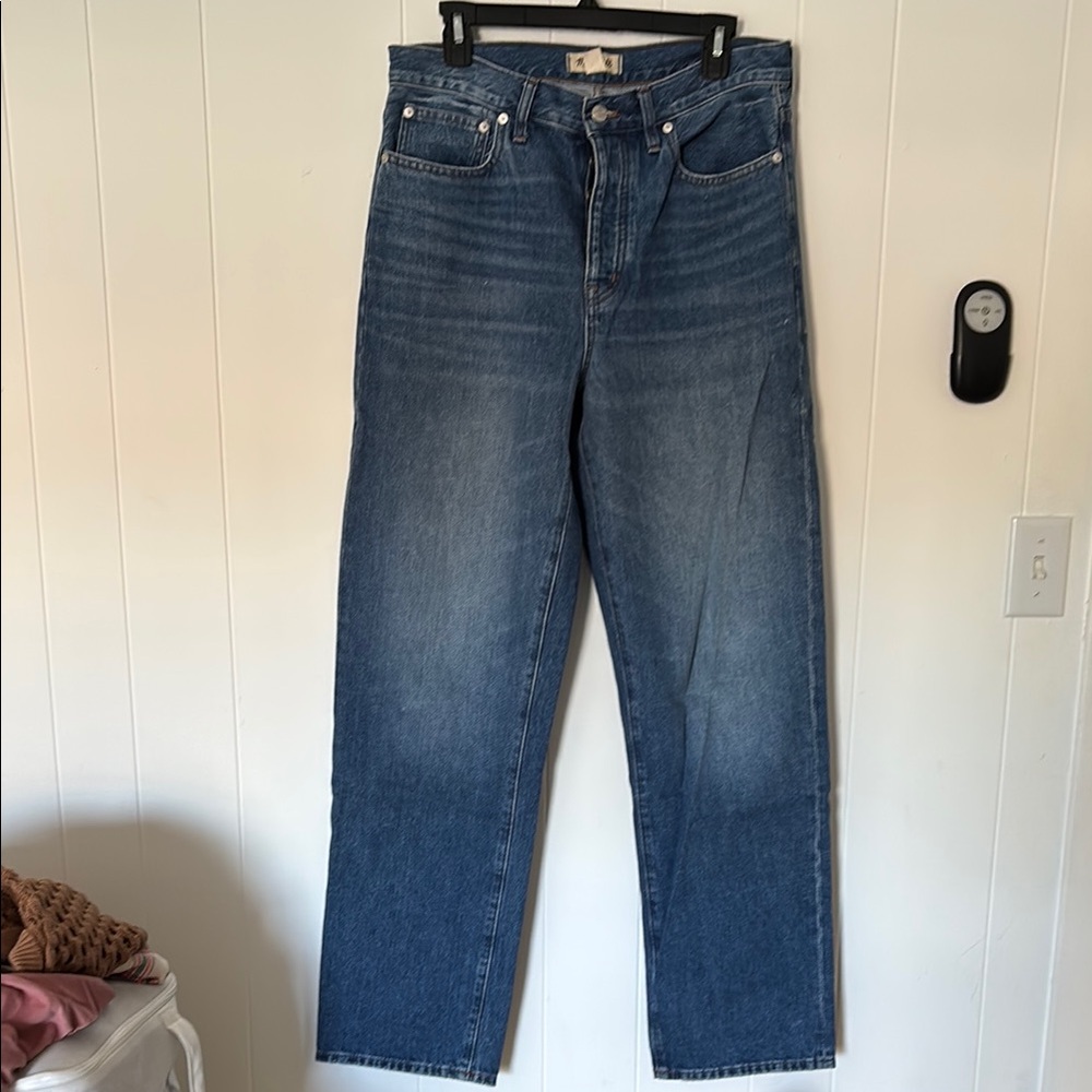 Madewell Blue Flare Wide Leg Jeans